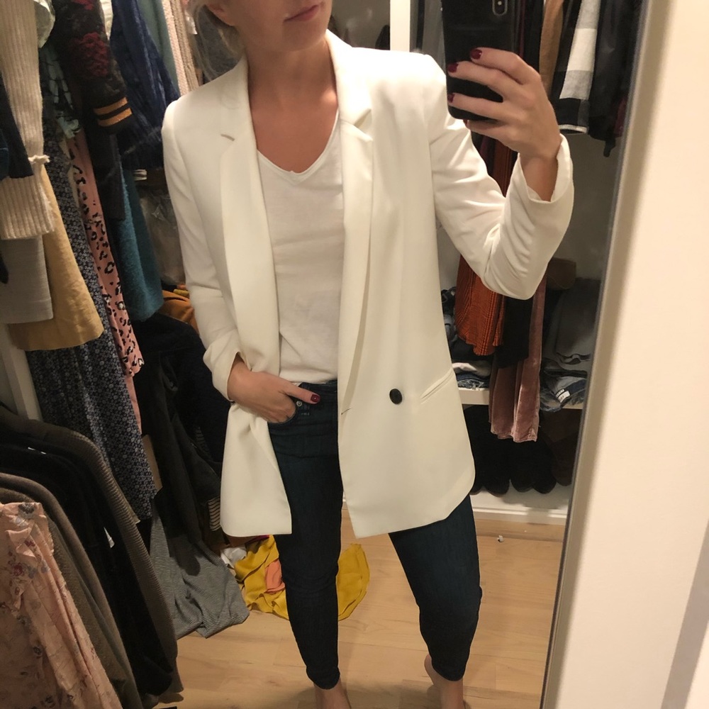 Top shop White Blazer